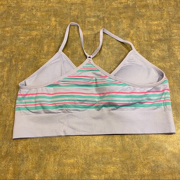 Urbanology Striped Racerback Bralette Women's Size XL Wireless Wirefree - Picture 4 of 6